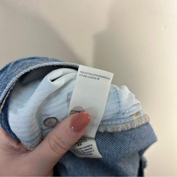 Free People We The Free Denim Cut Pff Mini Distressed Shorts Size 28 - Picture 8 of 8